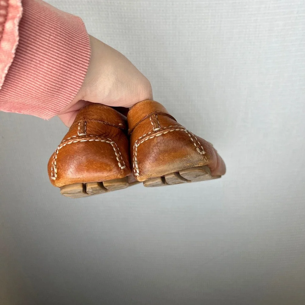Cole Haan Grant Driver‎ Mens 10M British Tan Leather Nike Air Loafers C00026